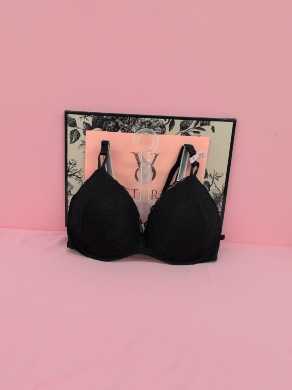 Victoria Secret Sexy Tee Lacie Wireless Push Up Bra 38DD Black